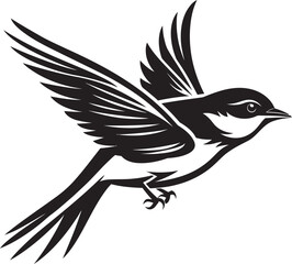 Feathered Flight Graphic Logo Design Celestial Coop Cartoon Bird Graphic