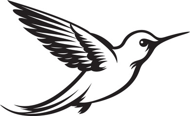 Winged Whirlwind Flying Bird Design Cloud Canopy Vector Housebird Art