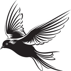 Whistling Wings Graphic Housebird Skybound Serenity Logo Icon Graphic