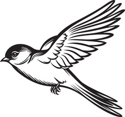 Flight of Fancy Cartoon House Bird Nimbus Nest Logo Icon Graphic