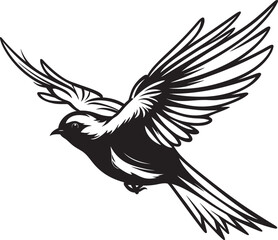 Airborne Adventures Cartoon Logo Icon Skyward Swoop Graphic Housebird