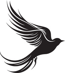 Winged Whirlwind Vector House Bird Cloud Cruiser Cartoon Bird Icon