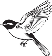 Celestial Coop Cartoon Bird Graphic Airborne Adornments Logo Design Art