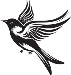 Whistling Wings Graphic Housebird Skybound Serenity Logo Icon Graphic