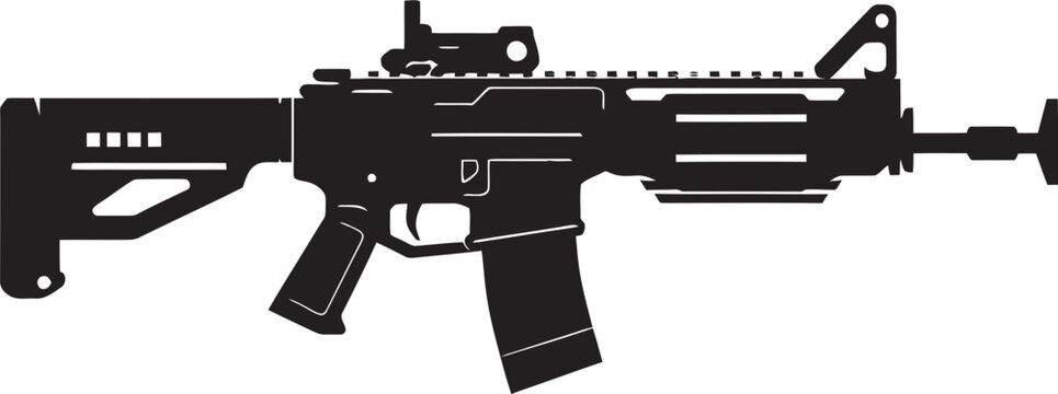 Tactical Titan Combat Vector Graphic Stealth Dominator Modern Gun Logo Design