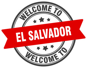 Welcome to El Salvador stamp. El Salvador round sign