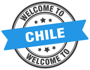 Welcome to Chile stamp. Chile round sign