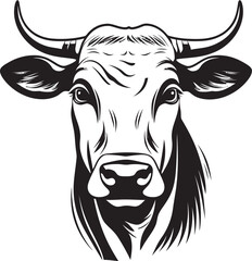 Dairy Dynasty Logo Icon Design Pasture Pride Cow Vector Graphic
