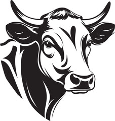 Dairy Diva Logo Iconic Graphic Grazing Grace Cow Vector Design