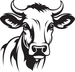 Grazing Grace Iconic Logo Design Moo Mirage Logo Vector Graphic