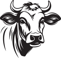 Moo Majesty Iconic Cow Design Pasture Pride Cow Logo Graphic