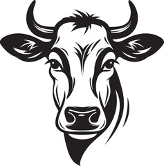 Moo Majesty Logo Vector Art Milk Marvel Cow Iconic Logo