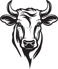 Dairy Diva Vector Cow Graphic Grazing Glory Iconic Logo Art