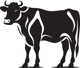 Meadow Majesty Cow Vector Graphic Moo Marvel Vector Logo Design