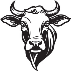 Meadow Majesty Cow Vector Icon Royal Regalia Crown Logo Icon