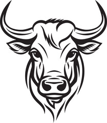 Udder Unity Cow Vector Design Moo Muse Iconic Logo Art
