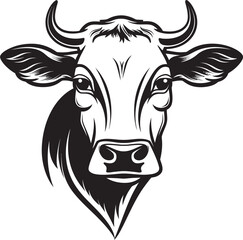 Udder Unity Logo Design Art Bovine Brilliance Cow Iconic Graphic