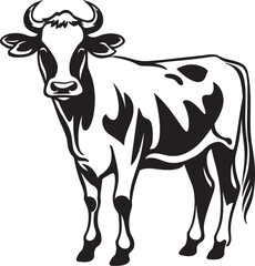 Milk Marvel Cow Logo Graphic Ranch Royalty Icon Design Graphic