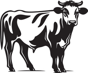 Bovine Bloom Logo Icon Design Moo Majesty Iconic Cow Vector
