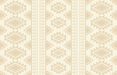 Geometric ethnic oriental ikat seamless pattern  color oriental. Aztec ornament print. Design for background ,curtain, carpet, wallpaper, clothing, wrapping, Batik, vector illustration.