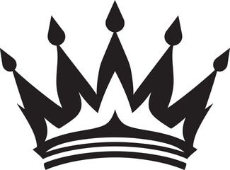 Noble Crown Iconic Logo Icon Coronation Crest Vector Graphic Design