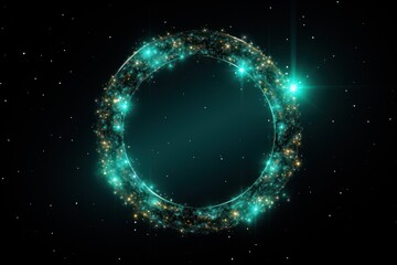 glitter circle of light shine sparkles and platinum moonlight spark particles space star stars galaxy sky nebula universe astronomy empty blank frame neon color