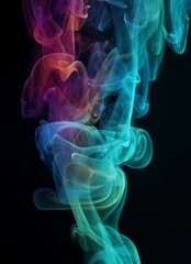 Fototapeta premium liquid colorful smoke, vivid colors background texture