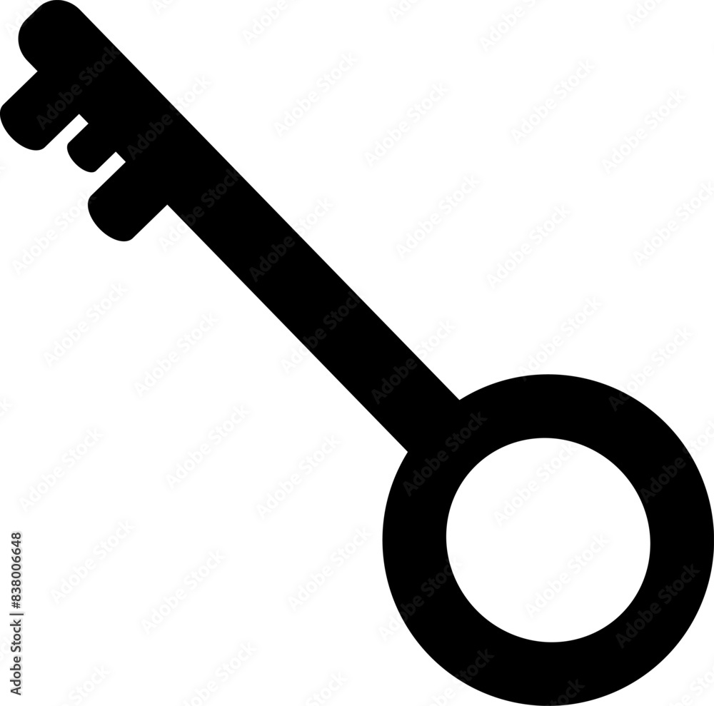 Poster key icon vector. replaceable vector design.