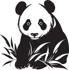 Endearing Panda Cartoon Design Cute Panda Logo Art