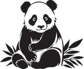 Endearing Panda Vector Graphic Cute Panda Logo Design
