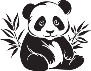 Cute Panda Logo Design Adorable Panda Cartoon Art