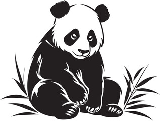 Cute Panda Vector Art Adorable Panda Graphic Design