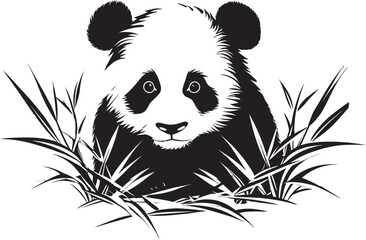 Lovable Panda Vector Art Joyful Panda Graphic Design