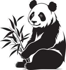Playful Panda Vector Icon Sweet Panda Logo Design