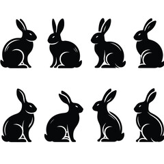 Rabbit Line Art Drawing   vector illustration design
