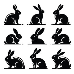 Rabbit Line Art Drawing   vector illustration design