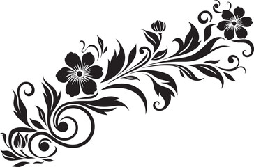 Classic Divider Logo Icon Victorian Floral Icon Emblem
