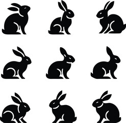 Rabbit Line Art Drawing   vector illustration design