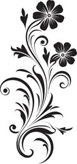 Retro Floral Emblem Pattern Antique Floral Vector Badge