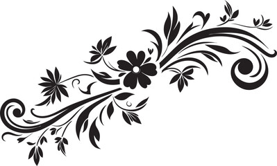 Antique Floral Frame Icon Classic Divider Logo Emblem