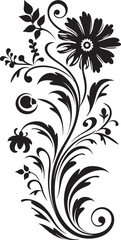 Retro Floral Emblem Emblem Antique Floral Vector Design