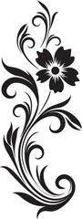 Classic Divider Logo Icon Victorian Floral Icon Emblem