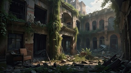 Obraz premium old abandoned building