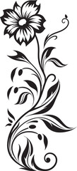 Obraz premium Vintage Ornate Pattern Icon Floral Vector Classic Divider Line Art Swirl Retro Ornament