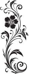 Vintage Scroll Vector with Elegant Divider Line Retro Floral Swirl Design Frame Ornament