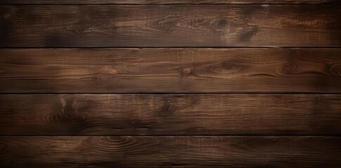 Naklejka premium dark wood floor textured background with a wooden wall in the foreground