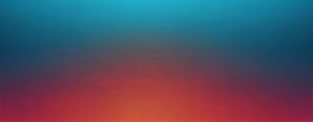 Naklejka premium Grainy Gradient Background with Teal, Orange, Red, and Blue - Retro Noise Texture for Summer Banner