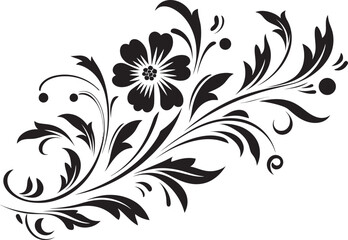 Victorian Era Floral Divider Line Artistic Touch Elegant Vintage Ornament Vector Frame Detail