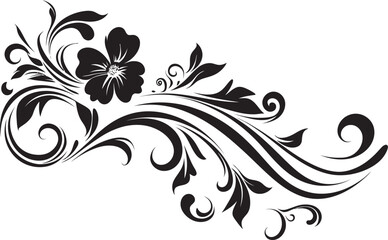Antique Floral Badge Art Stylish Design Classic Vintage Icon Swirl Victorian Charm