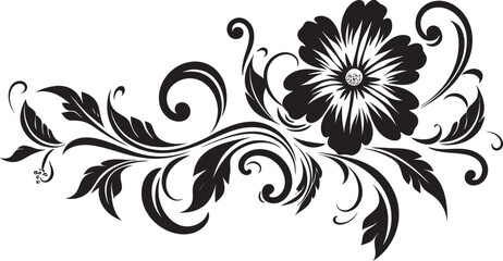 Antique Floral Frame Emblem Classic Badge Classic Divider Logo Badge Floral Logo